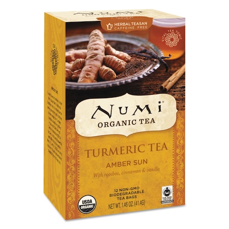 Numi Tea, Tumeric Tea, Amber Su, PK12 10552